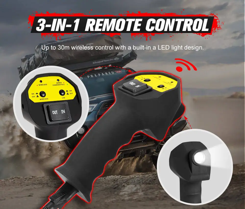 Fieryred 13000lbs offroad car suv - Фотография_5