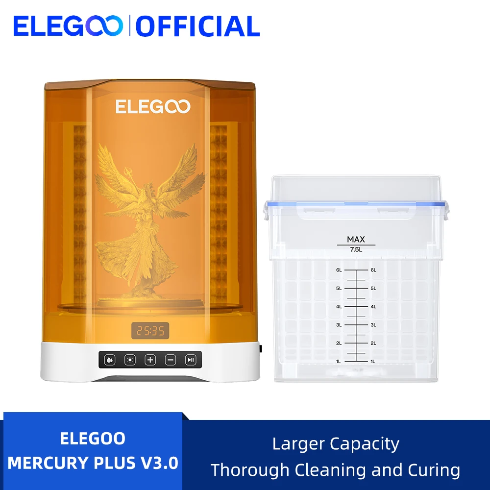 Машина elegoo mercury plus v3.0 wash and cure 2 в 1
