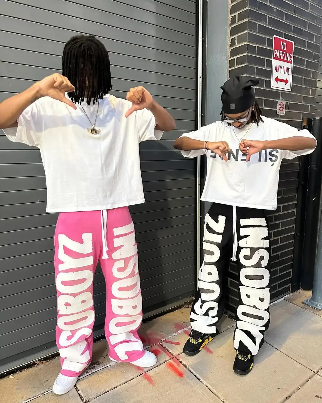 Свободные спортивные брюки для мужчин и женщин y2k harajuku - Фотография_5