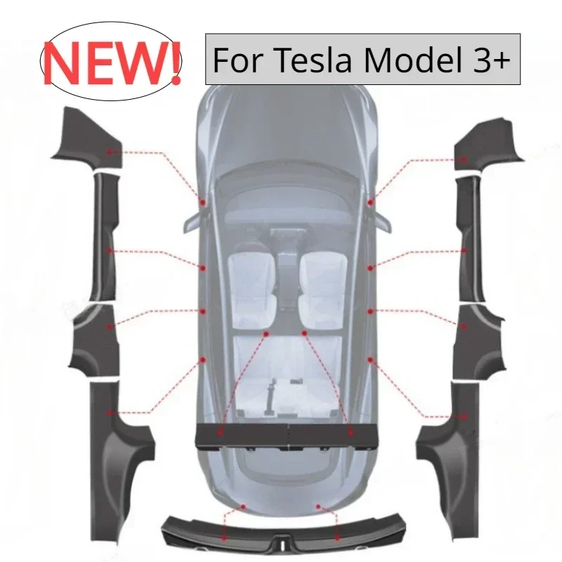 Пороговая полоса для tesla model 3 highland 2025
