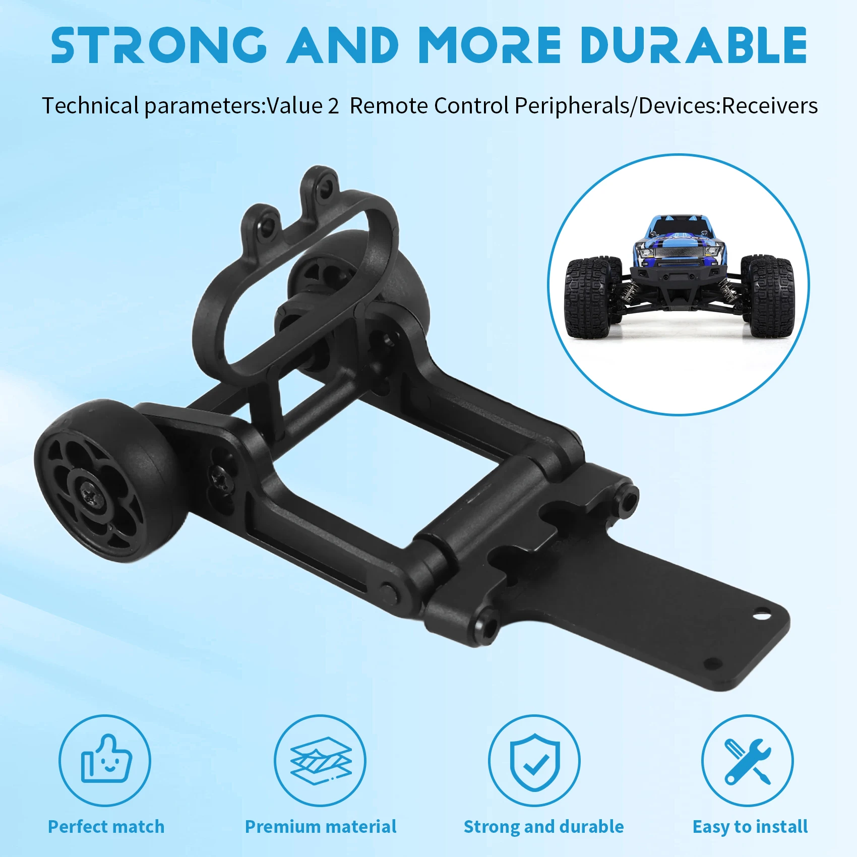 Ackor wheelie bar для hbx 16889 - Фотография_2
