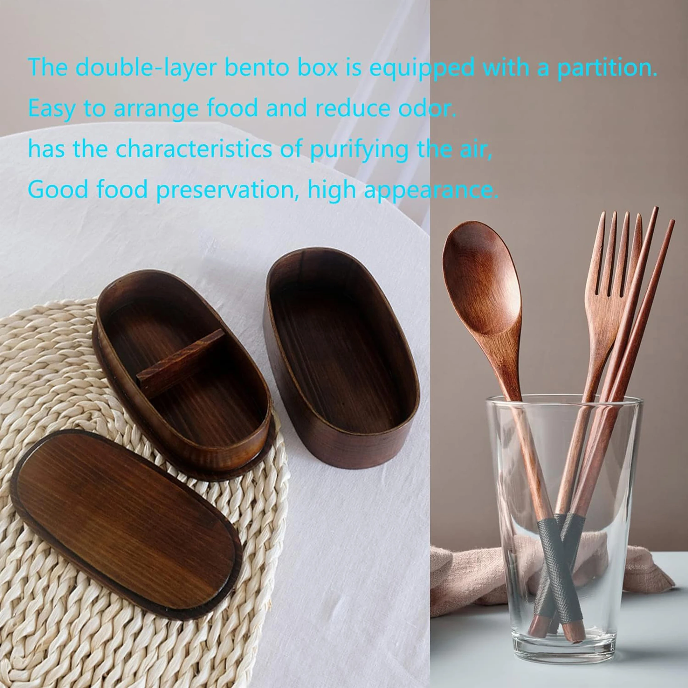 Двойной деревянный ланчбокс - Фотография_4