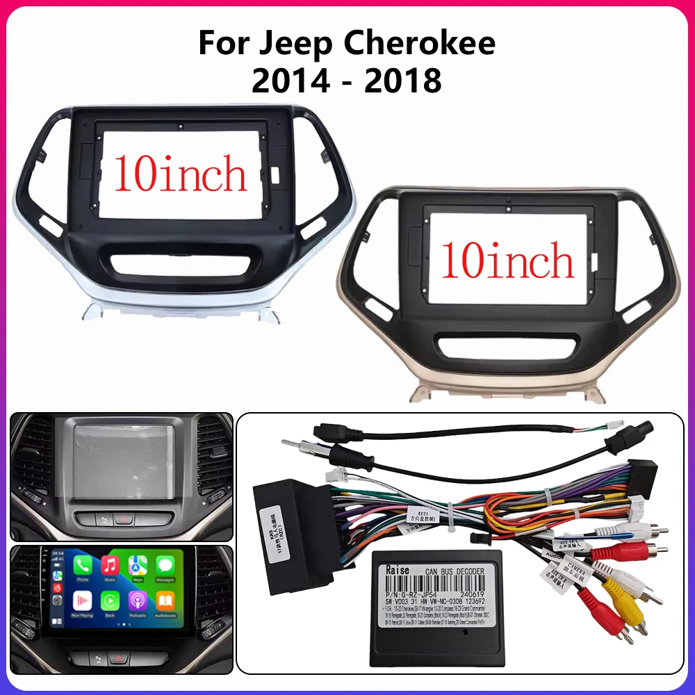 Автомобильный радиоприемник android для jeep cherokee 2014-2018 10