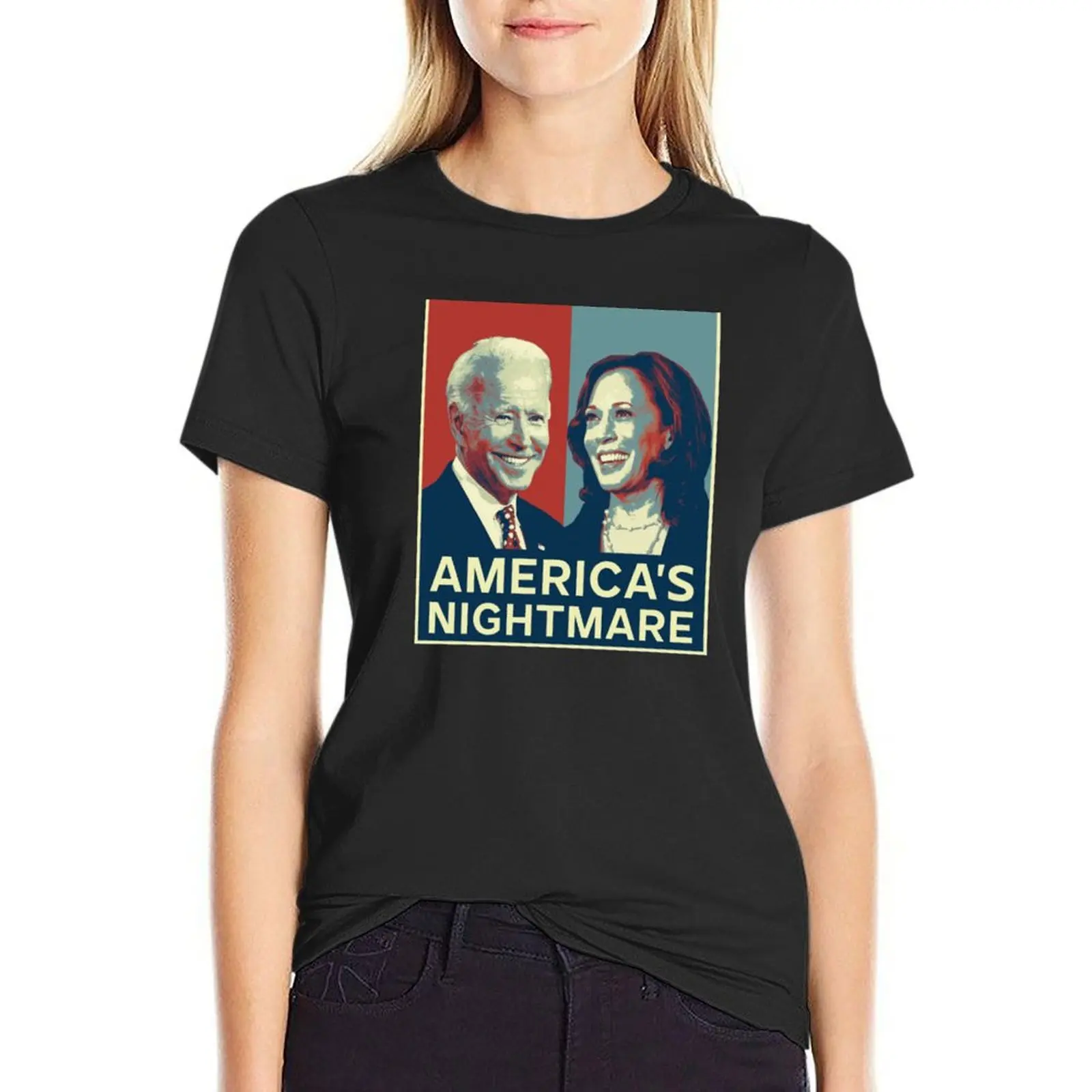 Футболка america's nightmare anti biden harris