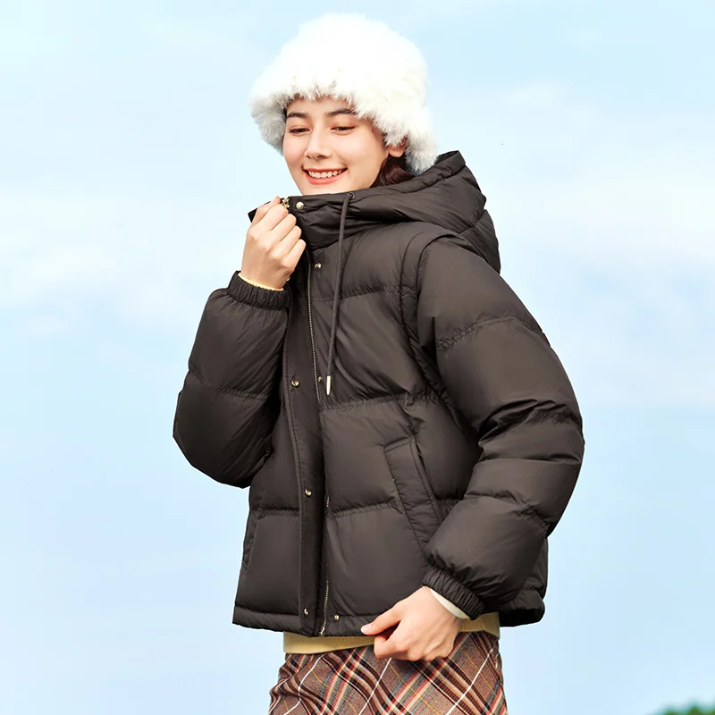 Пуховик semir, женский свободный жилет - Фотография_5