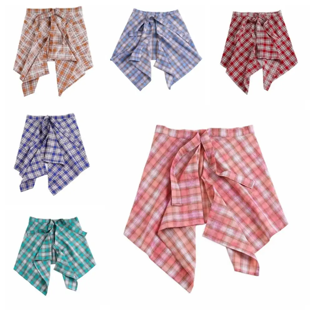 Короткая сетчатая мини-юбка в корейском стиле с высокой талией - Фотография_5