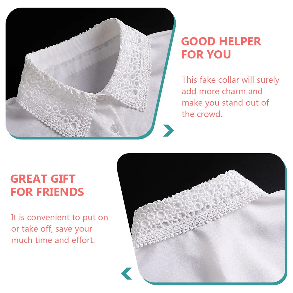 Легкий вес с накладным кружевным воротником - Фотография_5