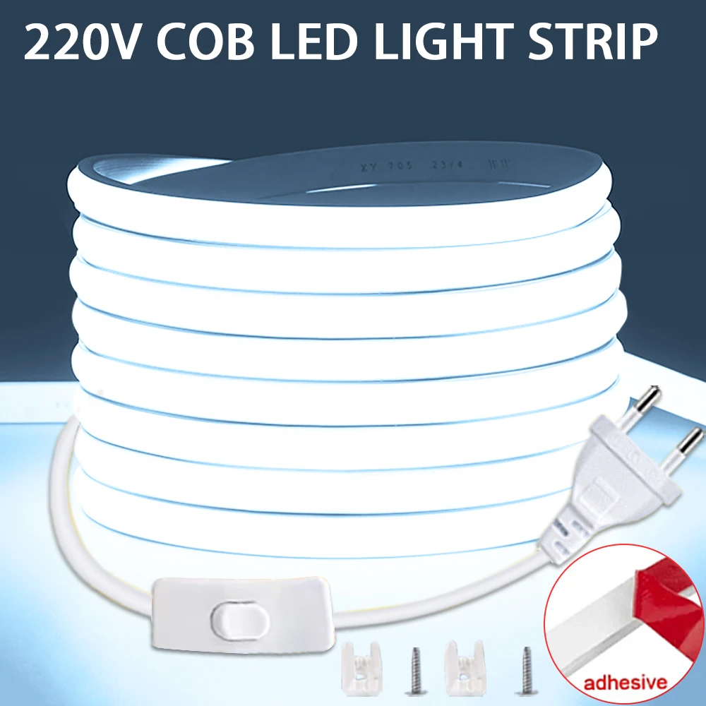 Светодиодная лента cob 220 в