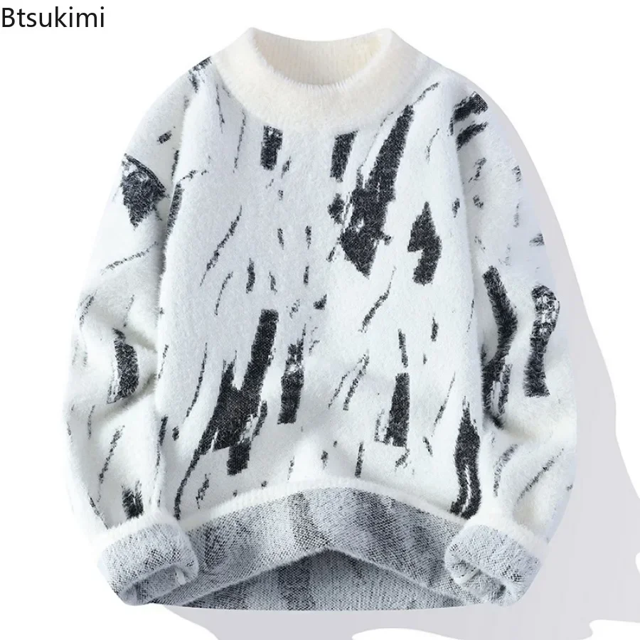 Мужские осенне-зимние вязаные теплые свитера - Фотография_2