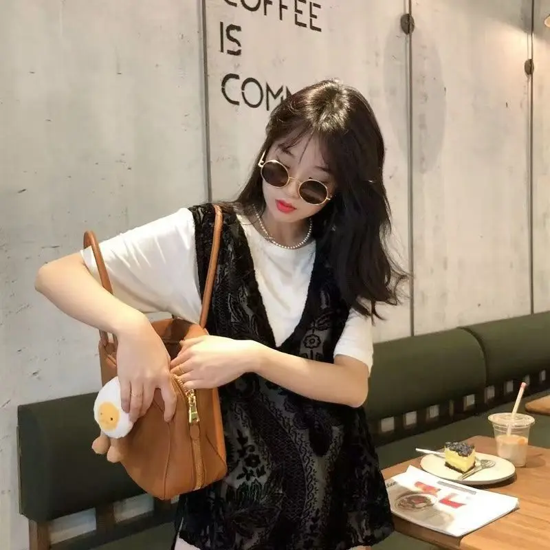 Французский жаккардовый кружевной флокированный жилет - Фотография_5