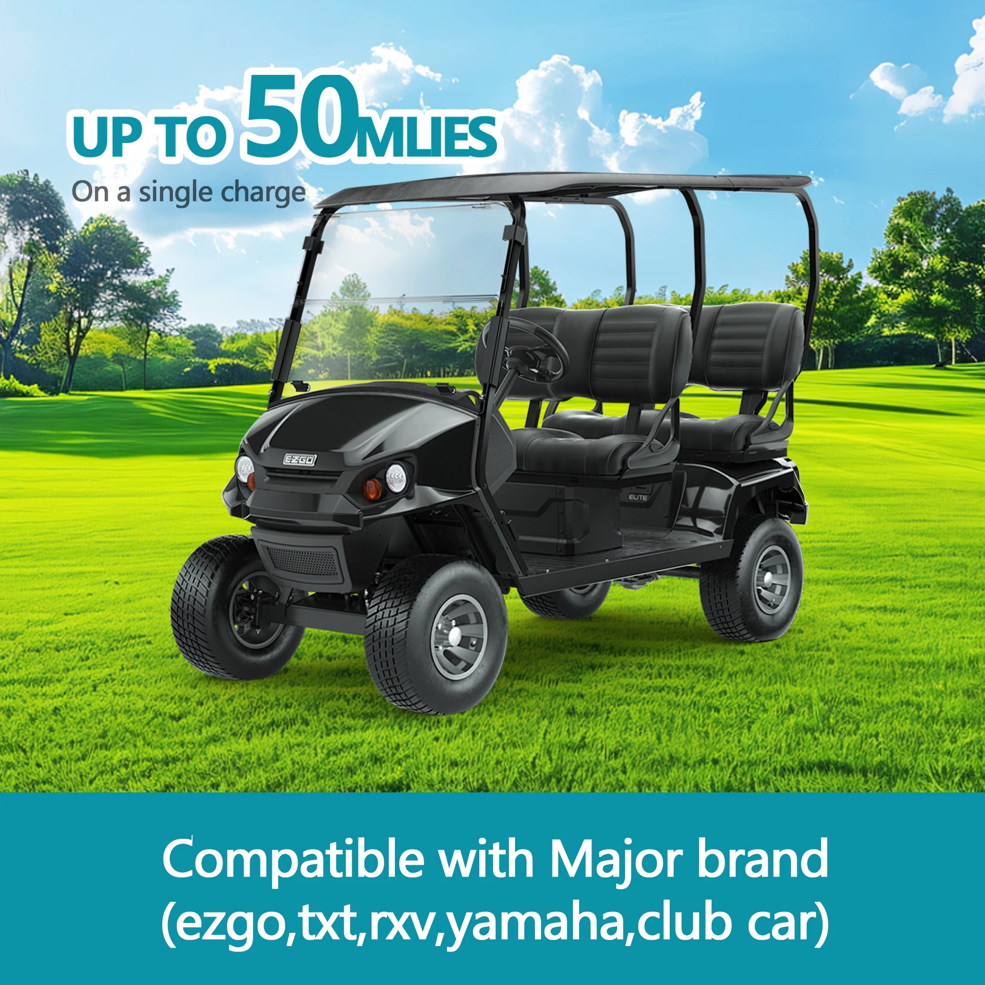 36 в, 105 ач, тележка для гольфа - Фотография_3