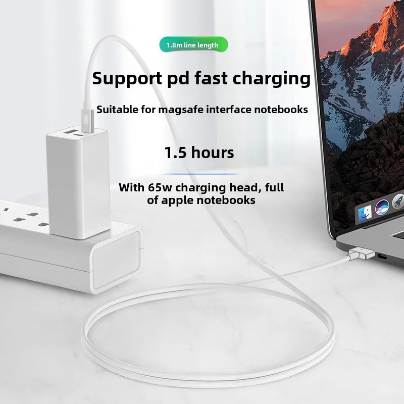 Кабель для быстрой зарядки type-c к magsafe2 - Фотография_4
