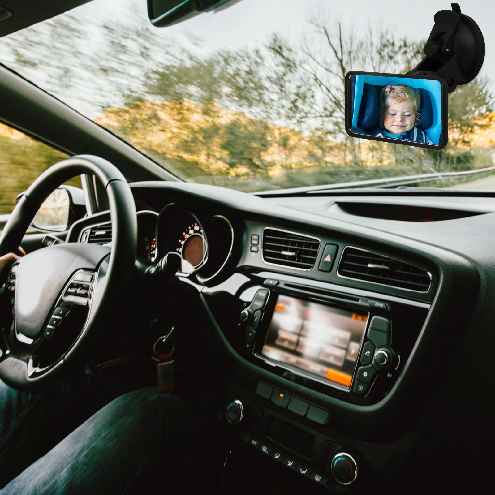 Квадратное зеркало для слепых зон из абс-пластика - Фотография_2