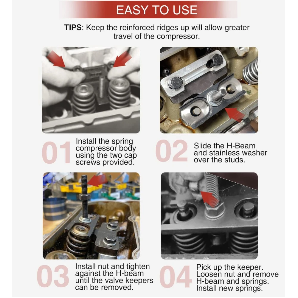 Инструмент для сжатия клапанной пружины для двигателей ls для двигателей 4 - Фотография_5