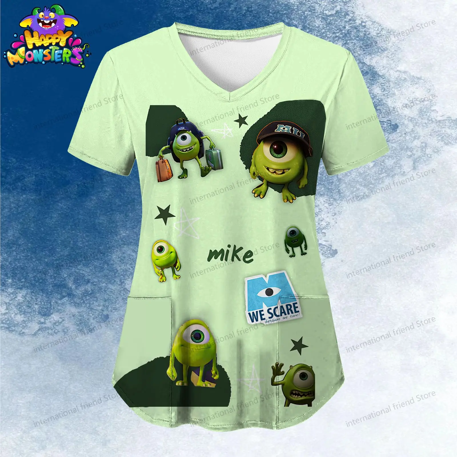 Женская футболка с v-образным вырезом