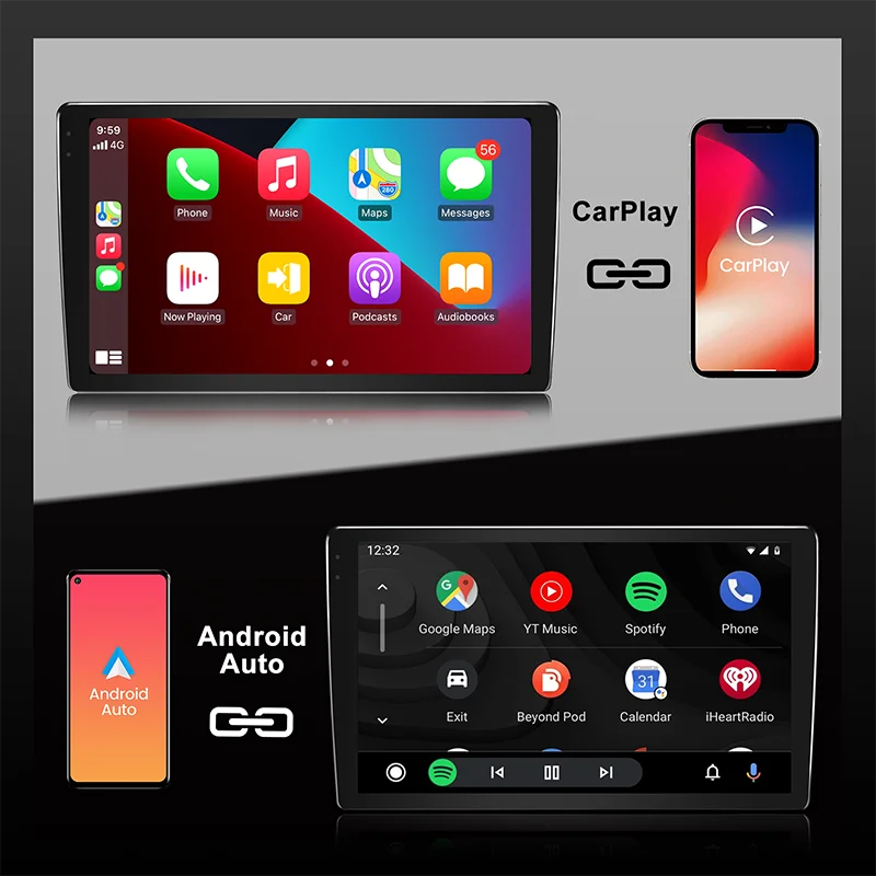 10-дюймовый android-радио carplay для ford fusion mondeo 2002-2012 - Фотография_5