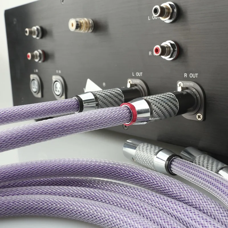 1 пара аудиофильских 4n ofc микрофонных кабелей hifi из чистой меди - Фотография_3