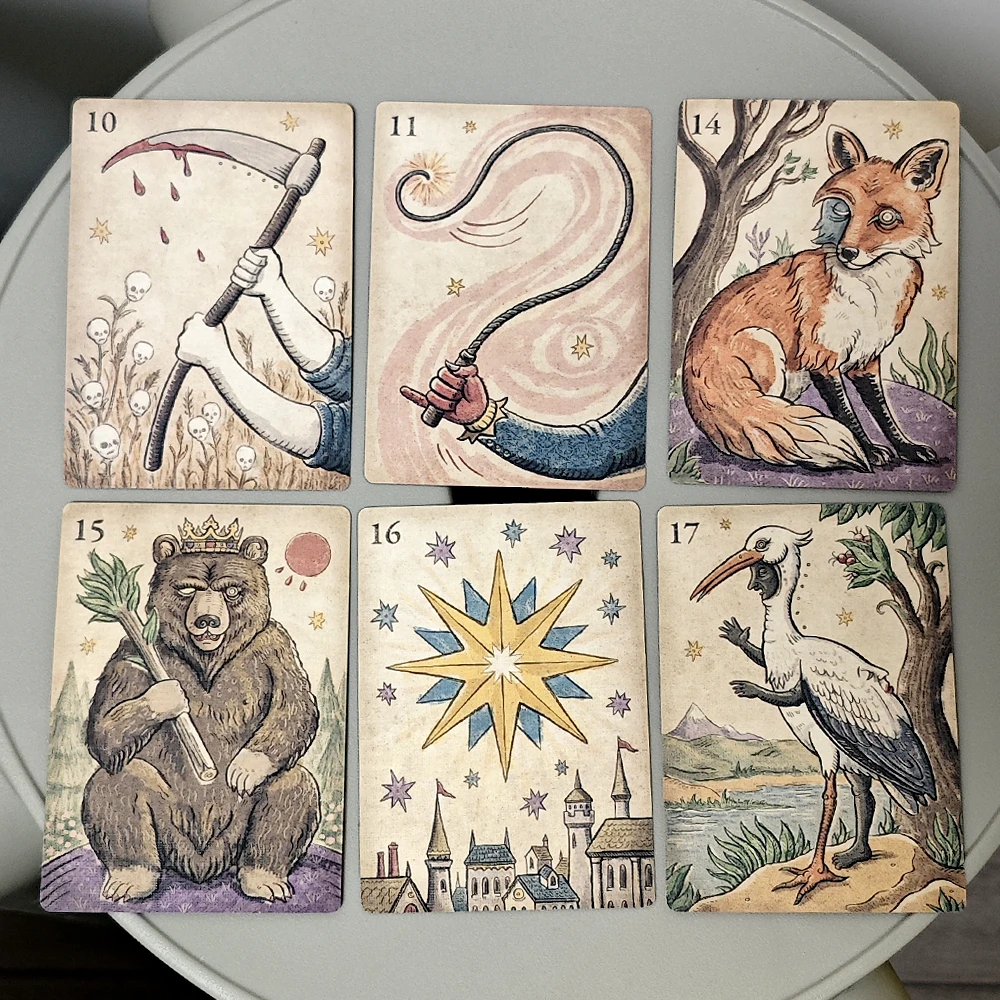 Классическая колода deviant moon lenormand della luna - Фотография_2