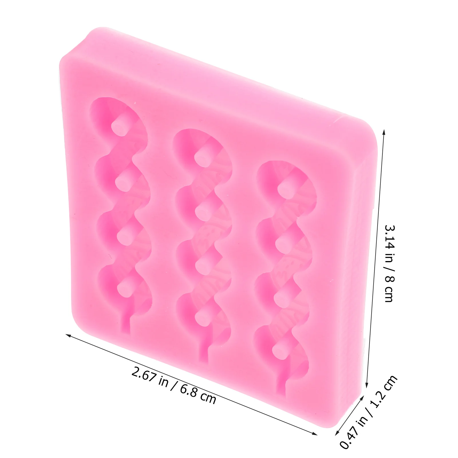 Силиконовая форма для конфет в форме пончика и яблока - Фотография_2