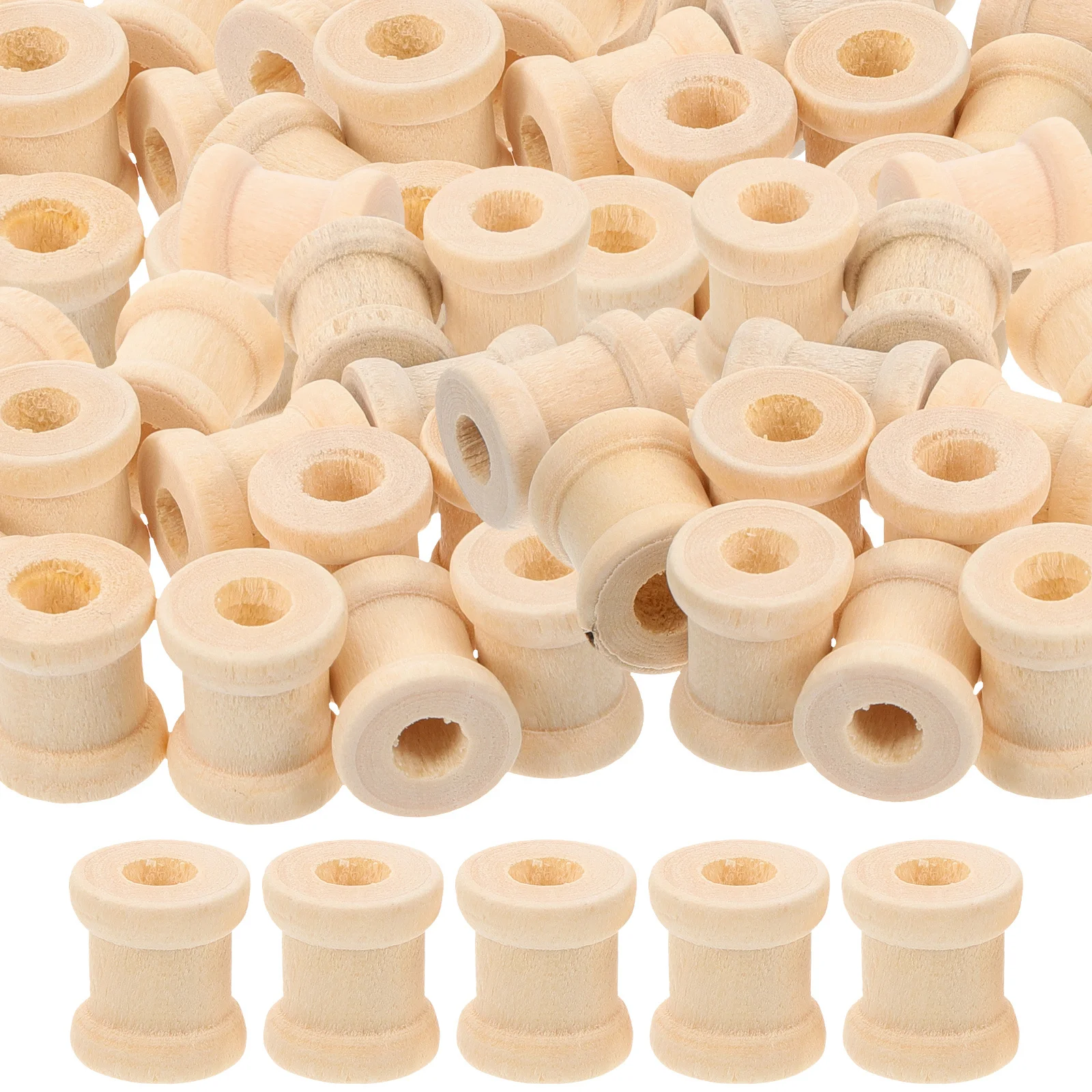 Красочные деревянные катушки - Фотография_3