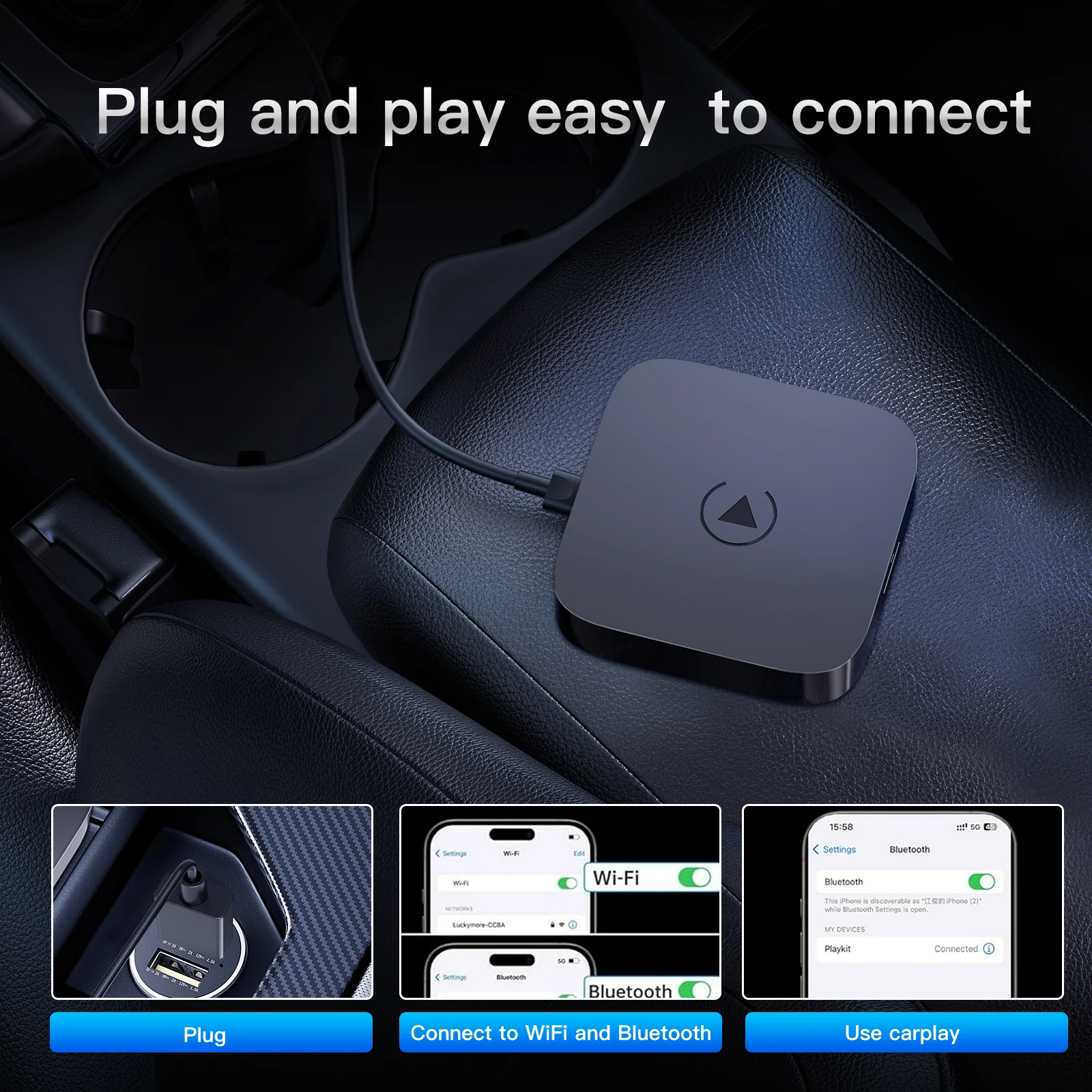 Carabc wireless carplay android - Фотография_3