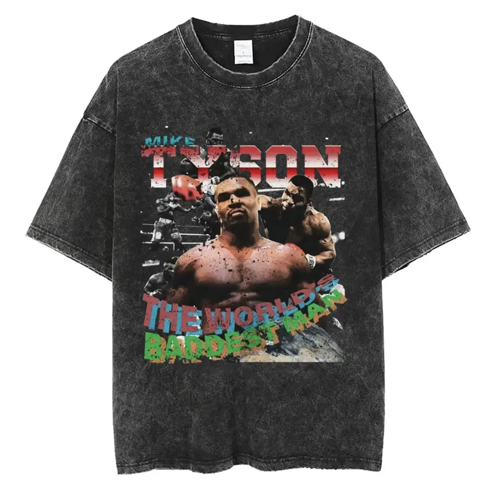 Винтажная футболка the world's baddest man mike tyson