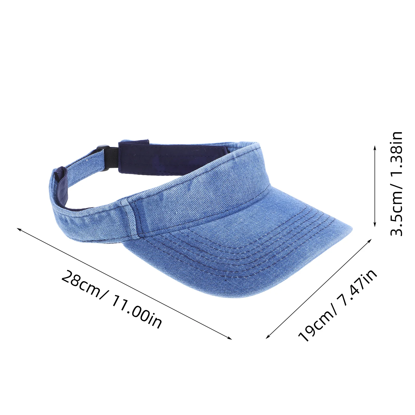 Дышащая джинсовая шляпа с козырьком - Фотография_2