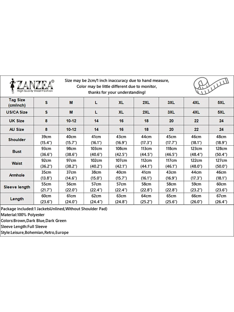 Zanzea модные куртки ol женские - Фотография_6