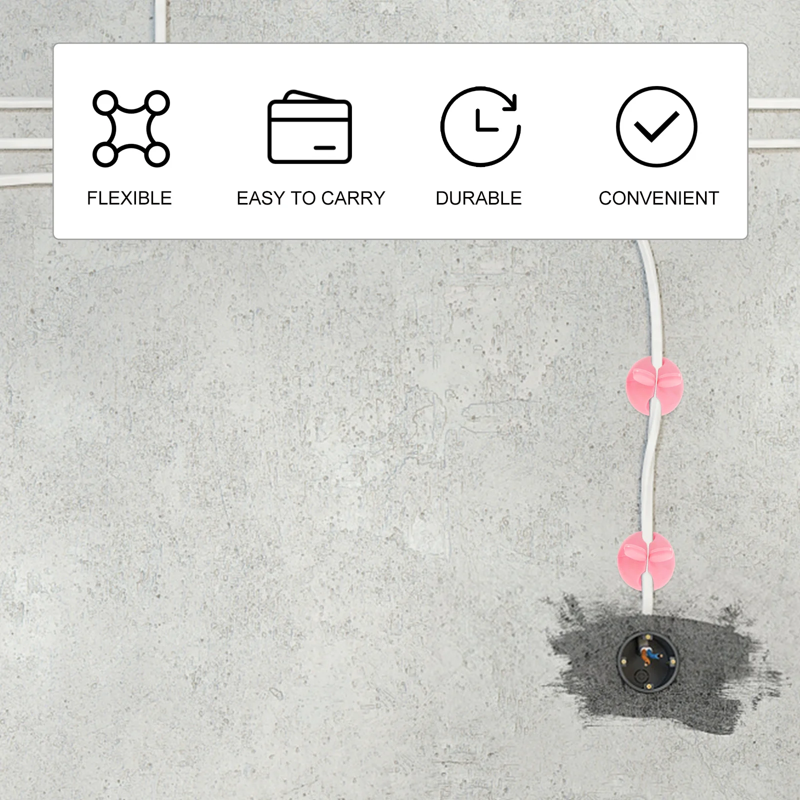Зажимы для кабеля с кроличьими ушками - Фотография_4