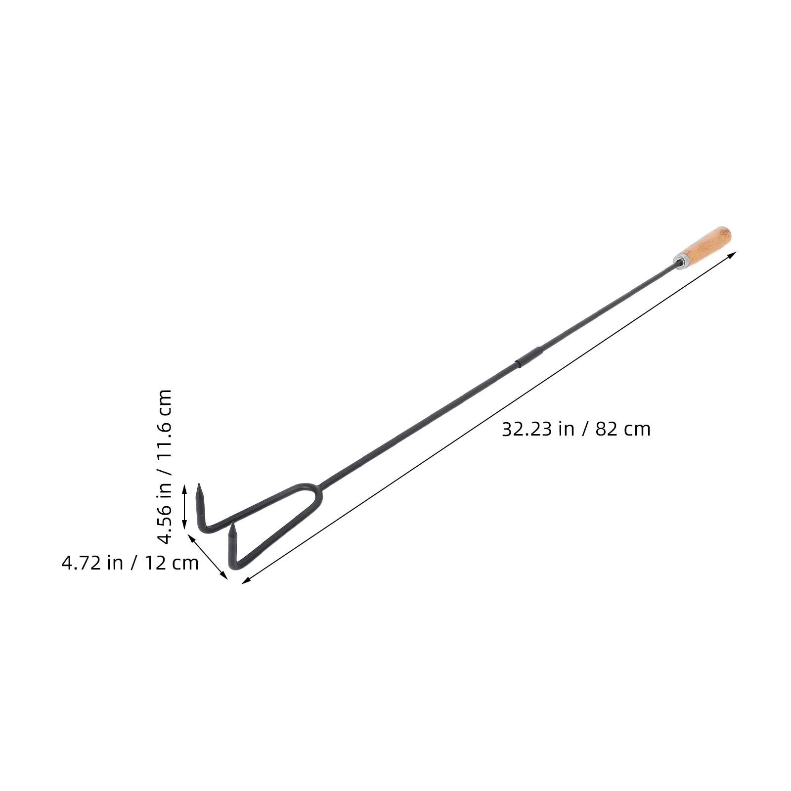 Сверхмощный инструмент для костра для покера с деревянной ручкой - Фотография_2