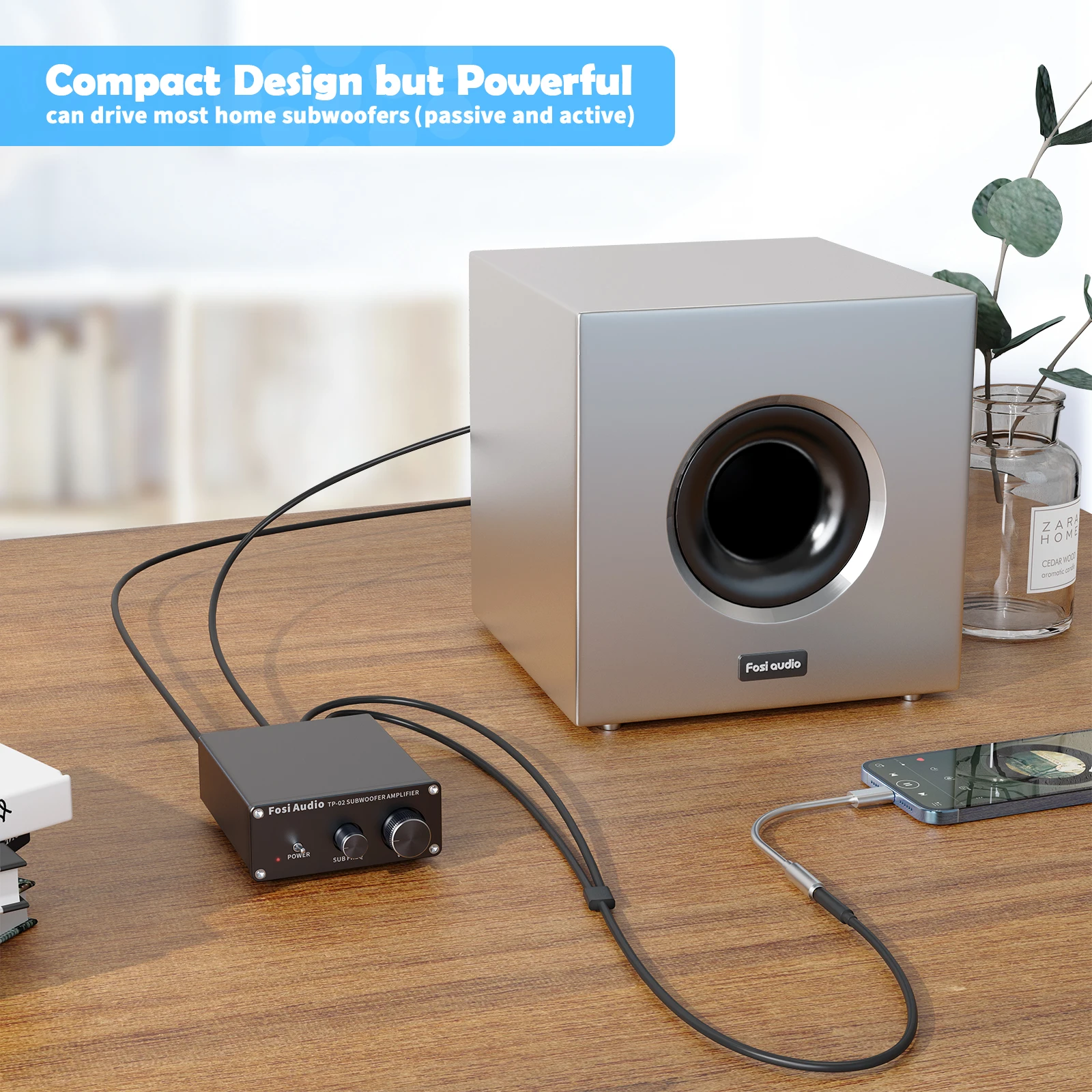Fosi audio tp-02 усилитель сабвуфера - Фотография_5