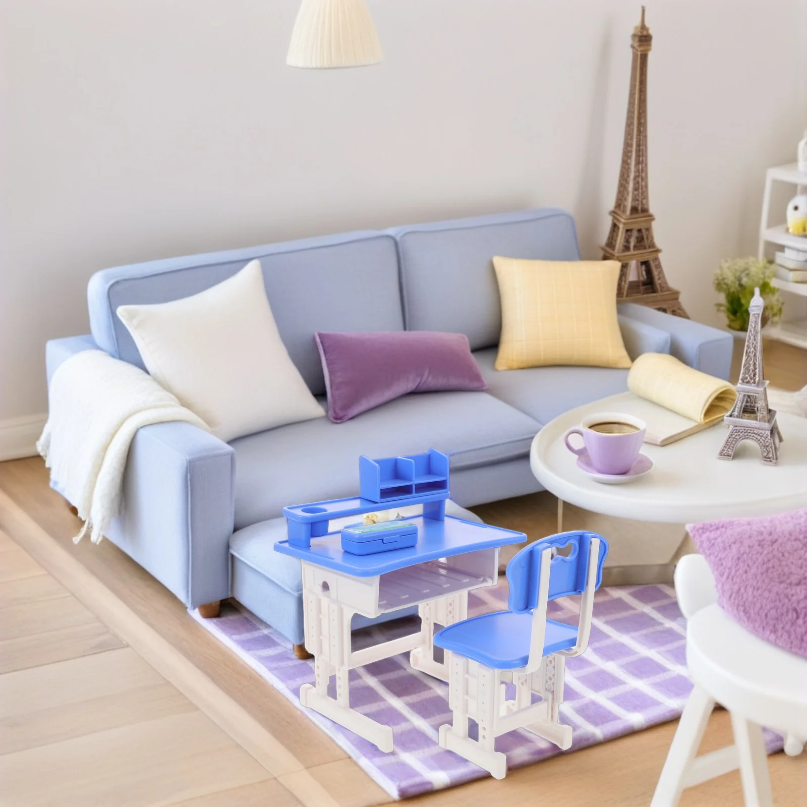 1 комплект, миниатюрный школьный стол