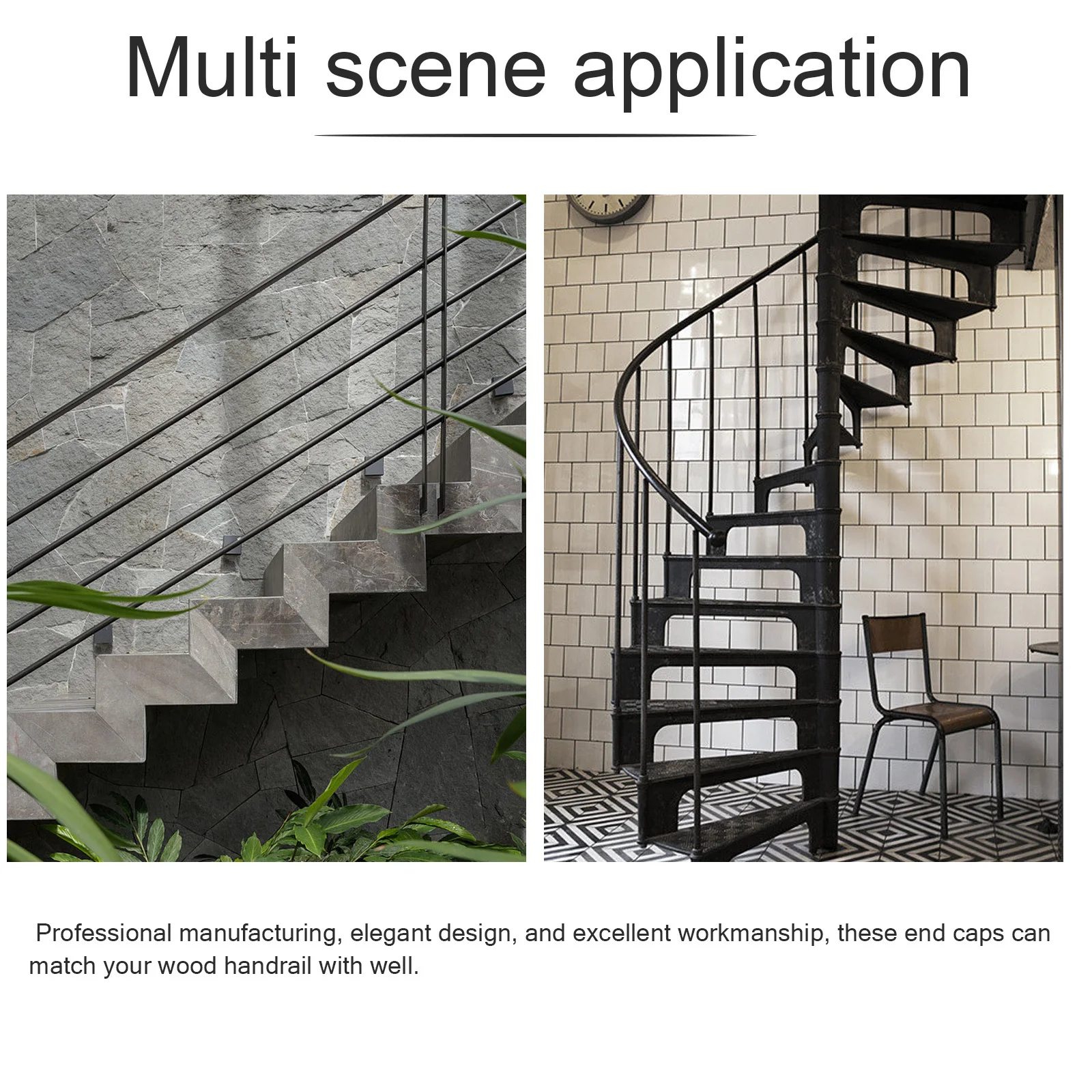 Торцевые заглушки для перил из металла