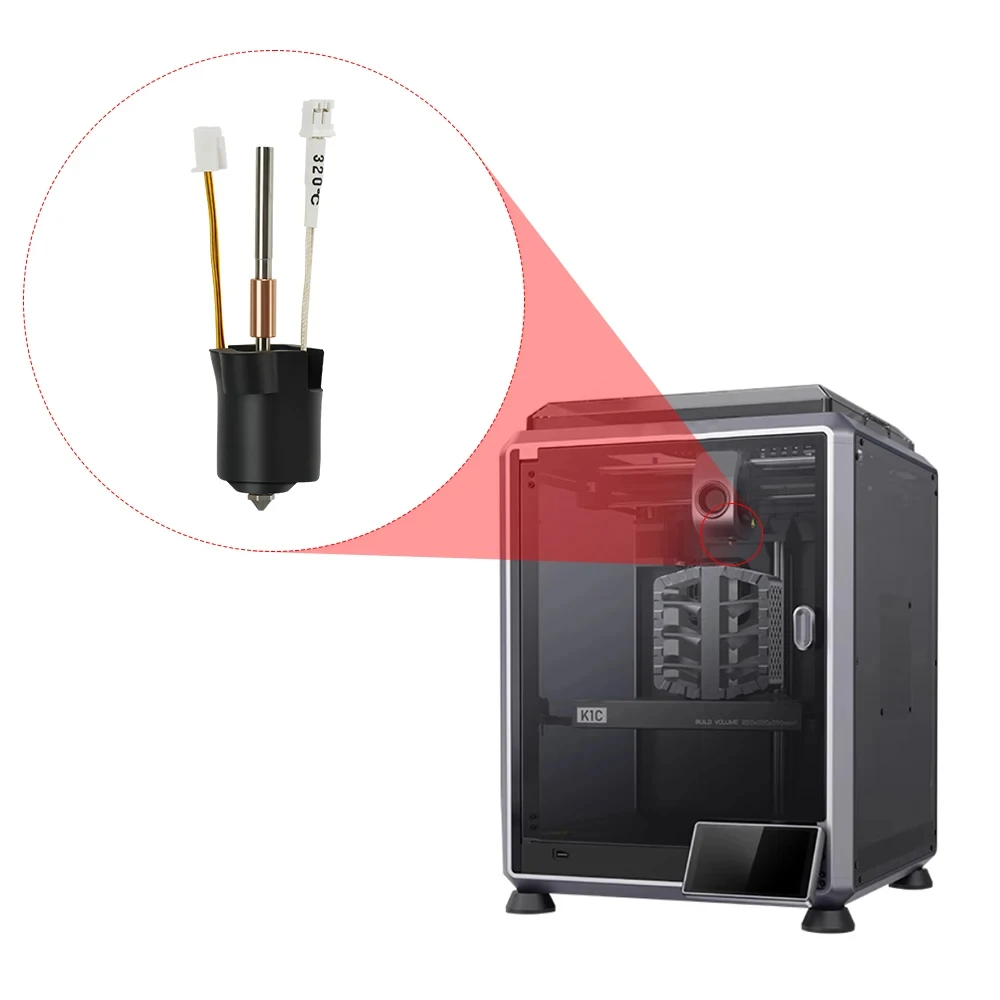 Для creality k1c k1 max hotend керамический нагревательный блок - Фотография_4