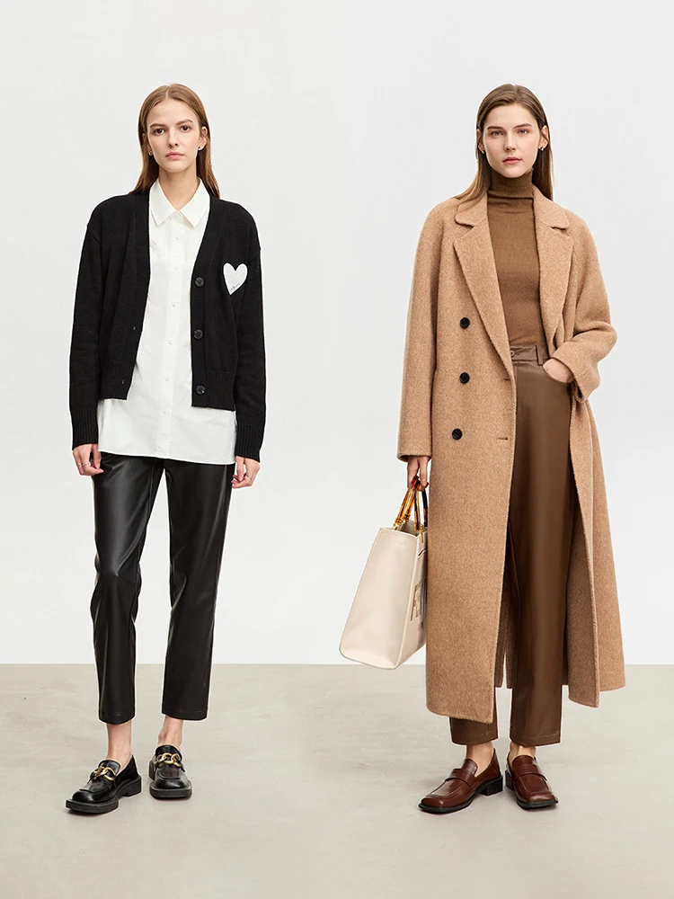 Amii минималистичные повседневные женские брюки до щиколотки - Фотография_5