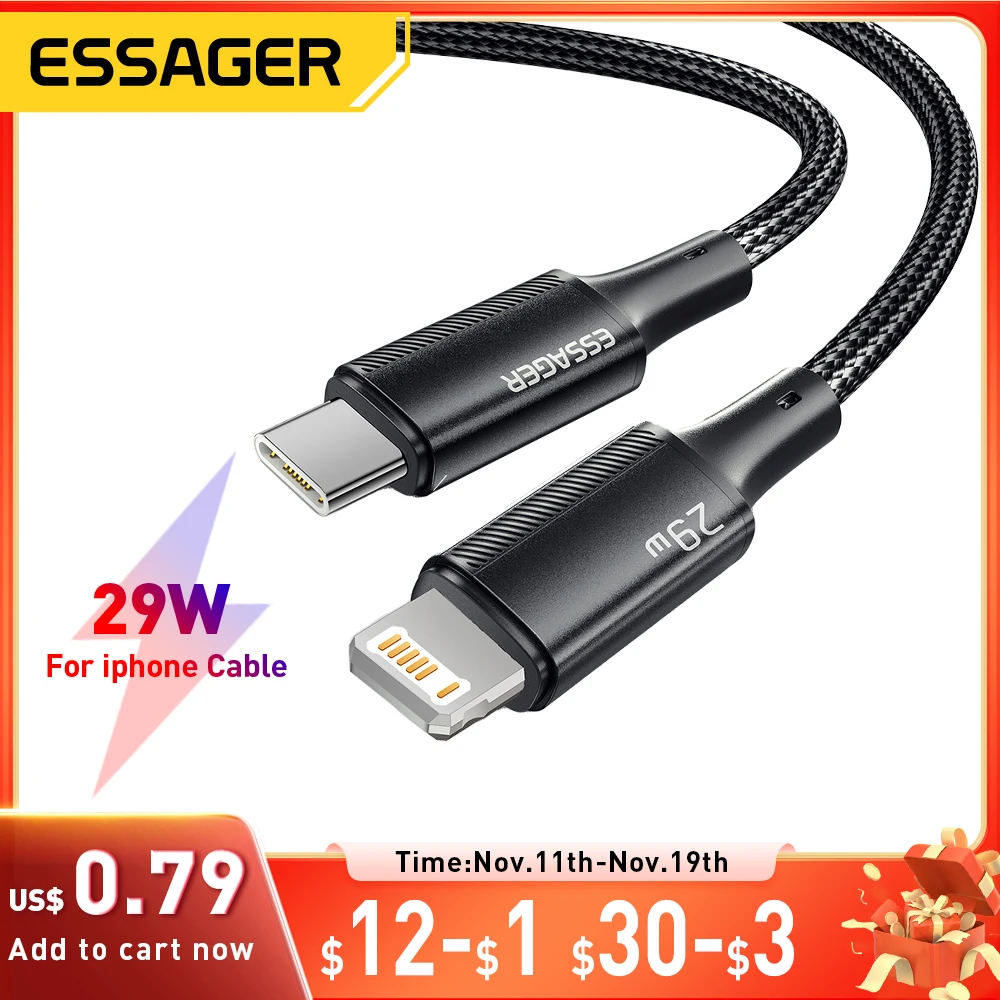 Кабель essager usb c для iphone