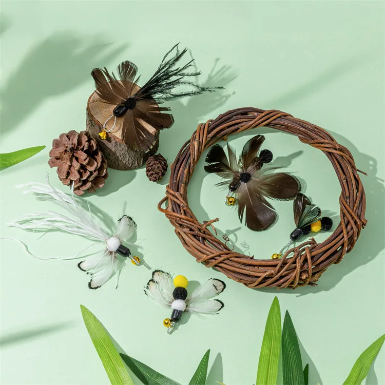 Интерактивная игрушка с кошачьими перьями - Фотография_2