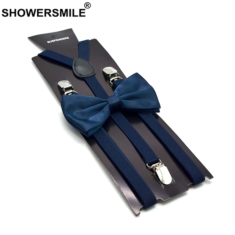 Подтяжки showersmile зеленые с галстуком-бабочкой для мужчин - Фотография_5