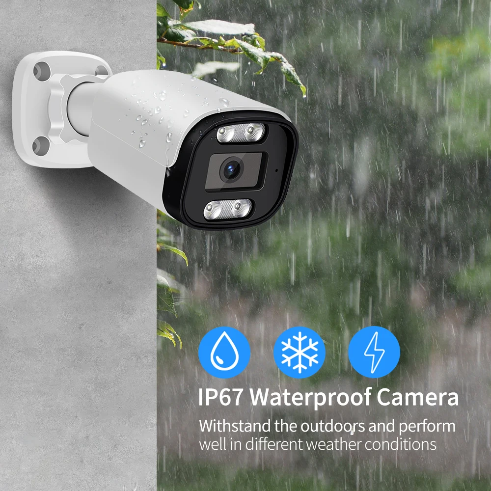 4k 8mp ip камера видеонаблюдения уличная asecam аудио poe h - Фотография_5