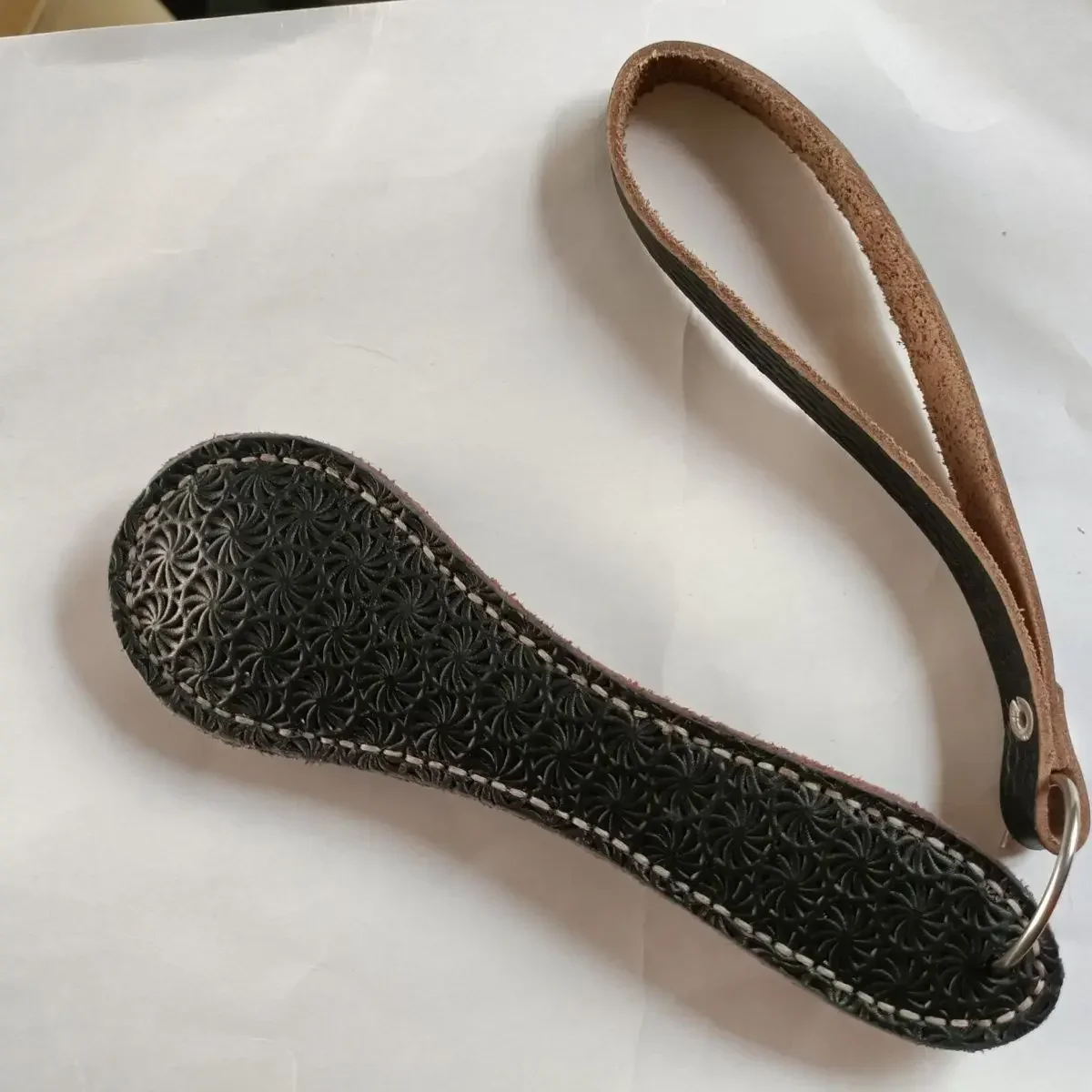 18 см, кожаная ракетка ручной работы boston - Фотография_3