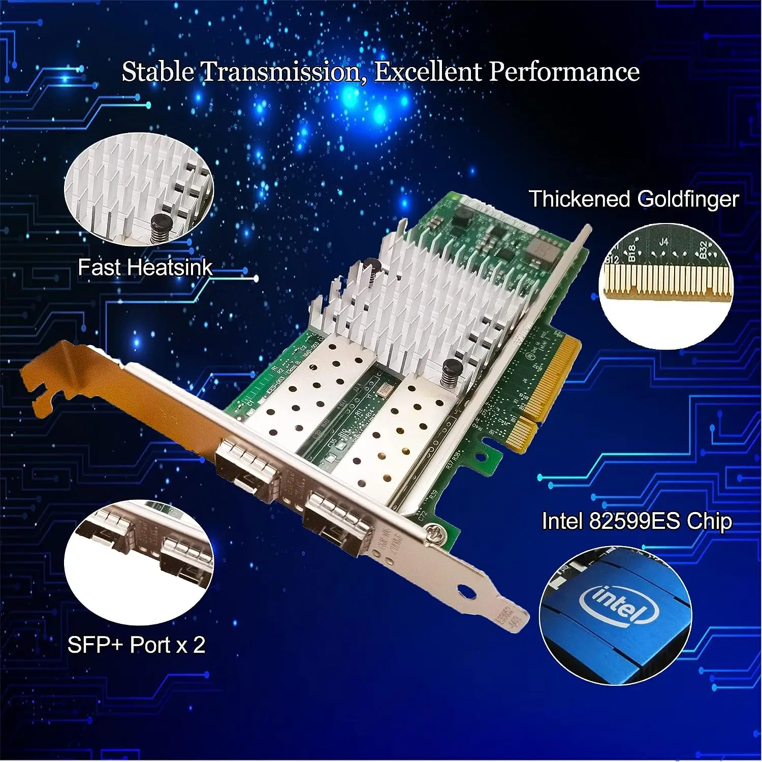 Сетевая карта intel x520-da2 10 гб sfp+ pci-e - Фотография_6