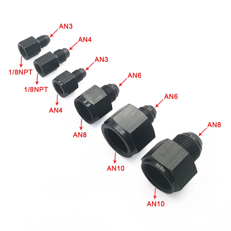 Jiax черный алюминий an4 an8 an6