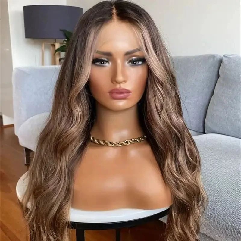 Balayage теплый коричневый с медовым