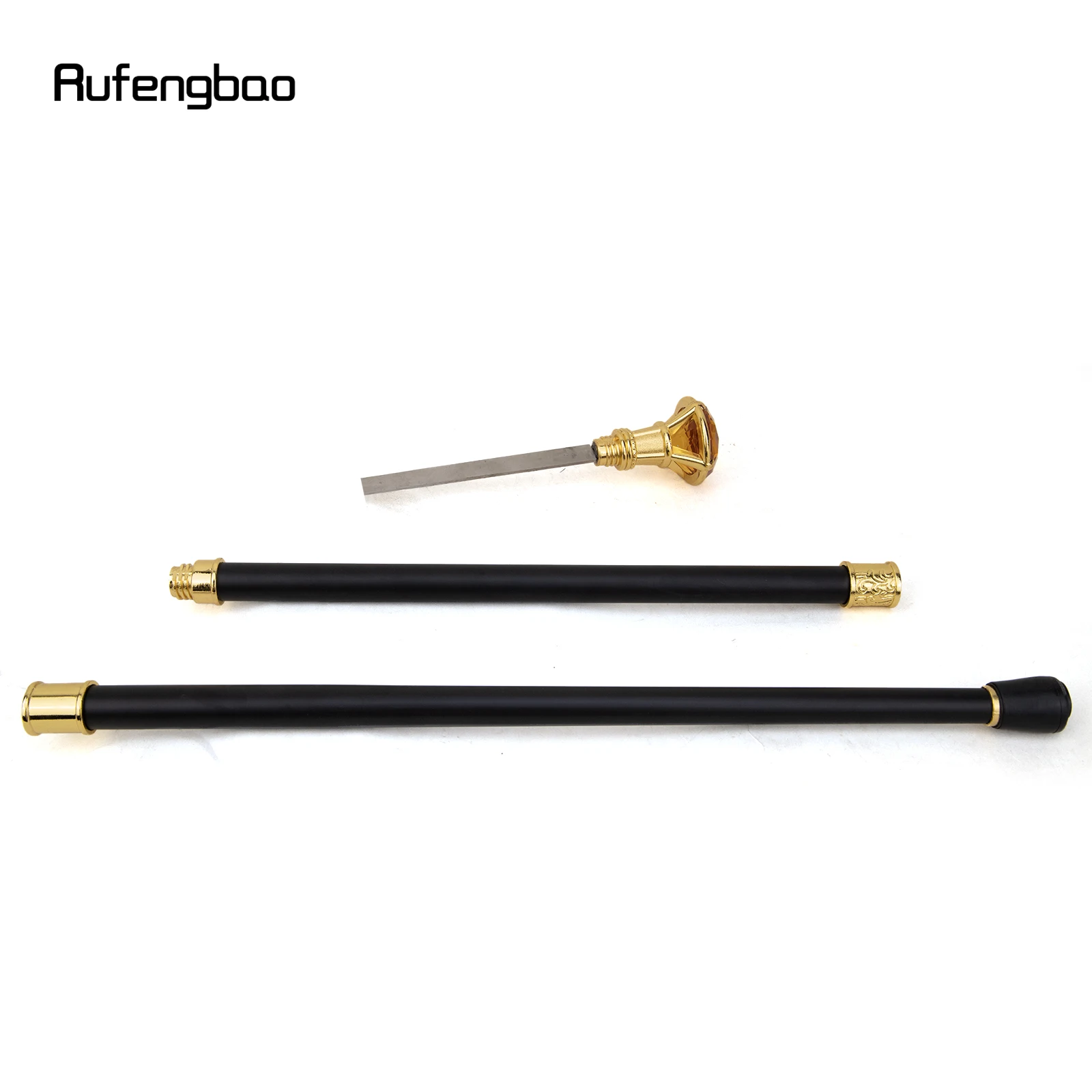 Золотая трость оранжевого ромбовидного типа со скрытой пластиной - Фотография_3