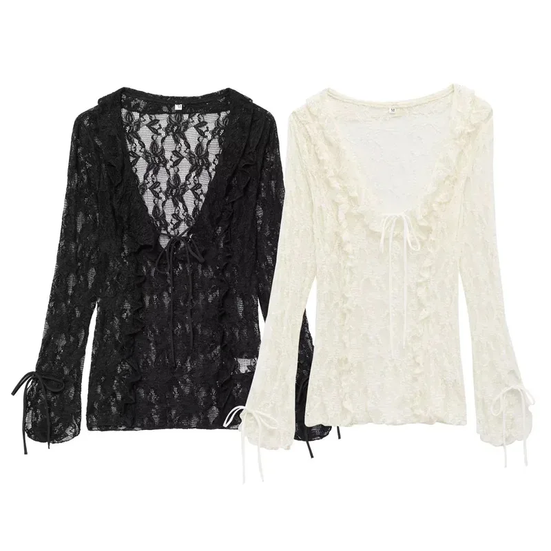 Женский шикарный прозрачный однотонный - Фотография_3