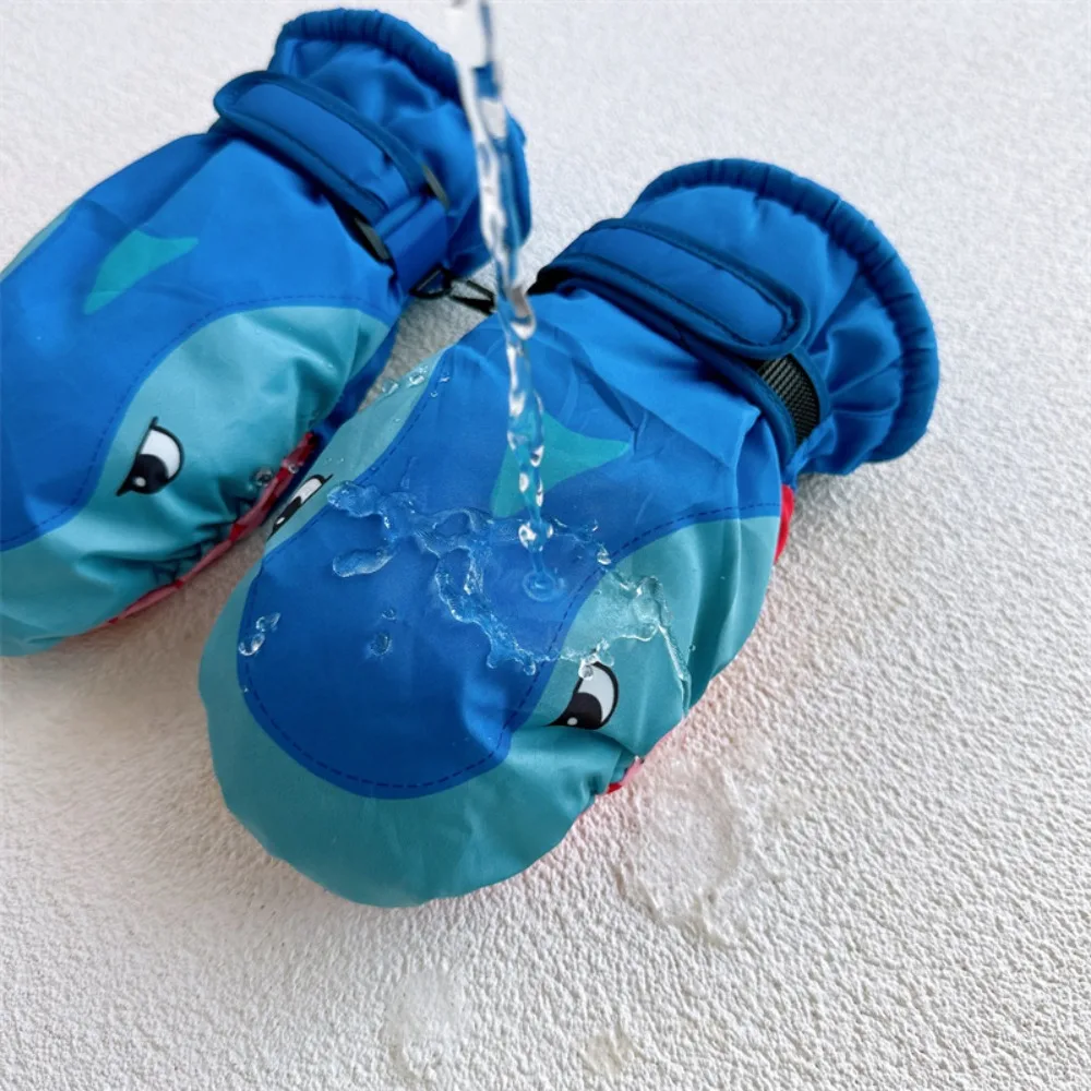 Регулируемые детские лыжные перчатки с героями мультфильмов - Фотография_5