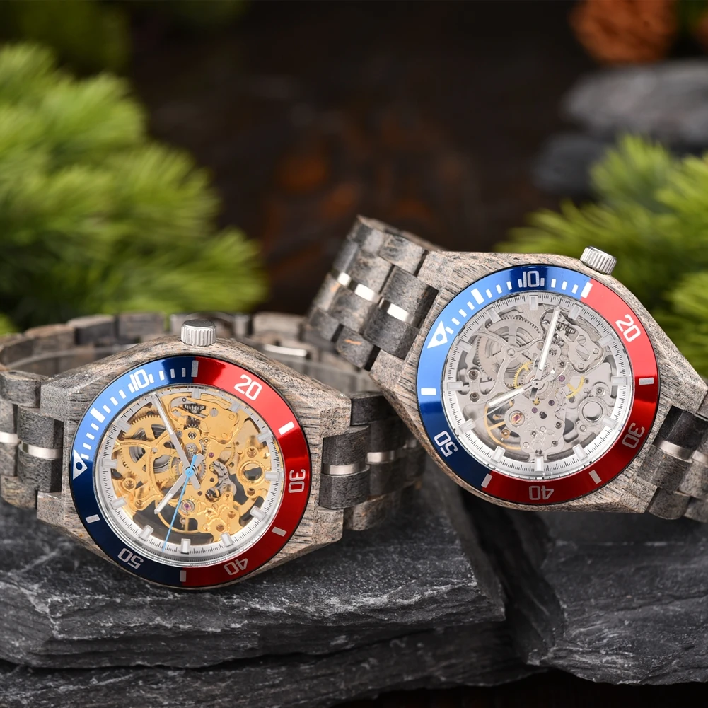 Механические часы bobo bird деревянные - Фотография_4