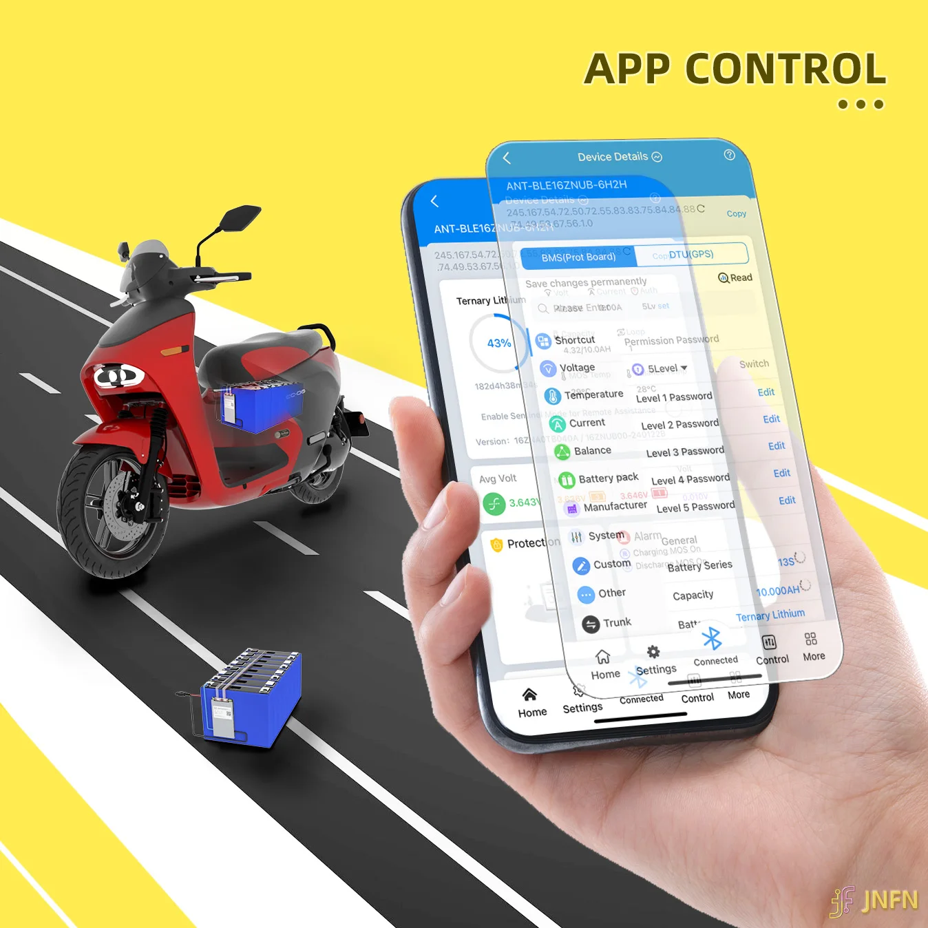 Ant 10-24s smart bms bluetooth app balance can 18650 - Фотография_4