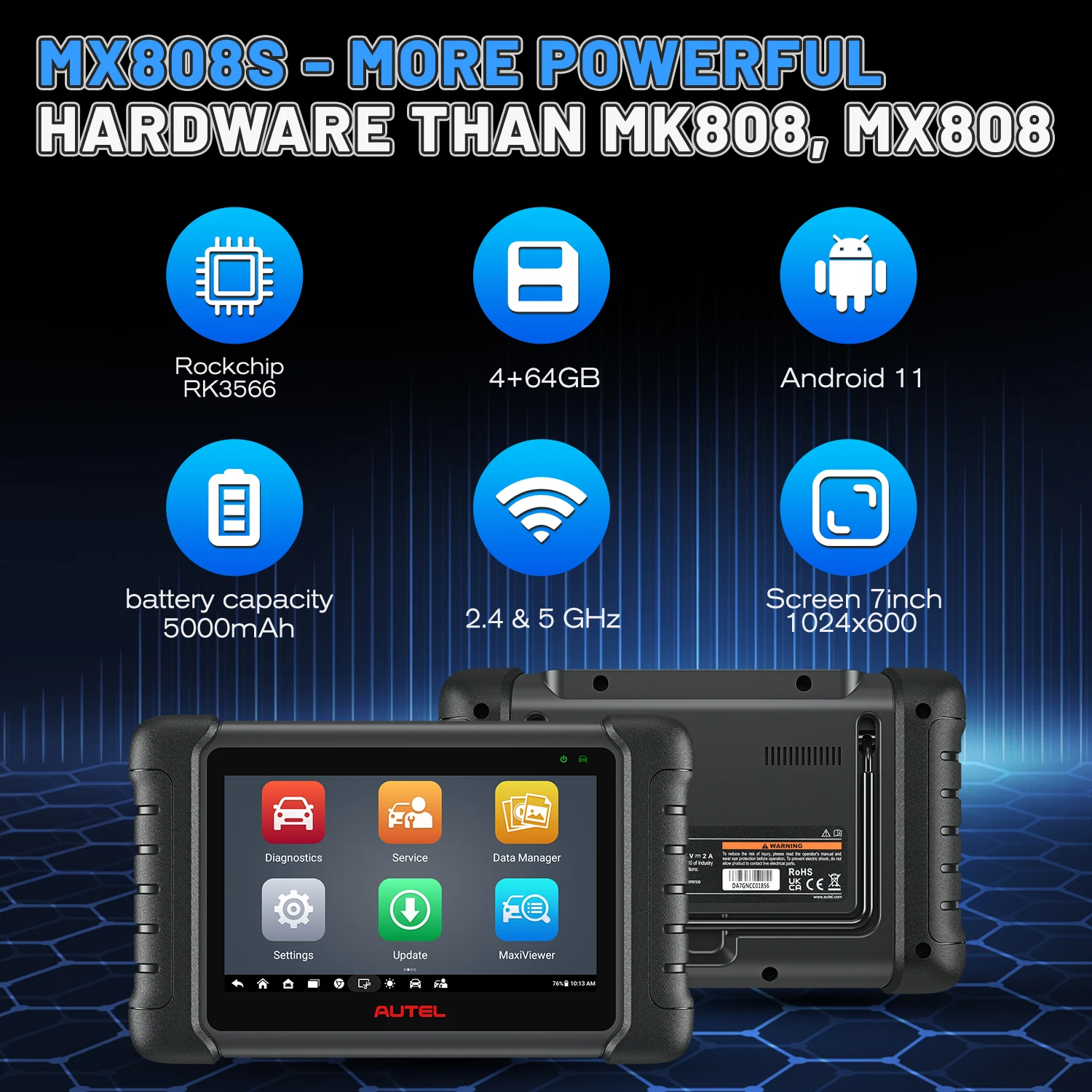 Autel maxicom mk808s obd2 сканер - Фотография_6