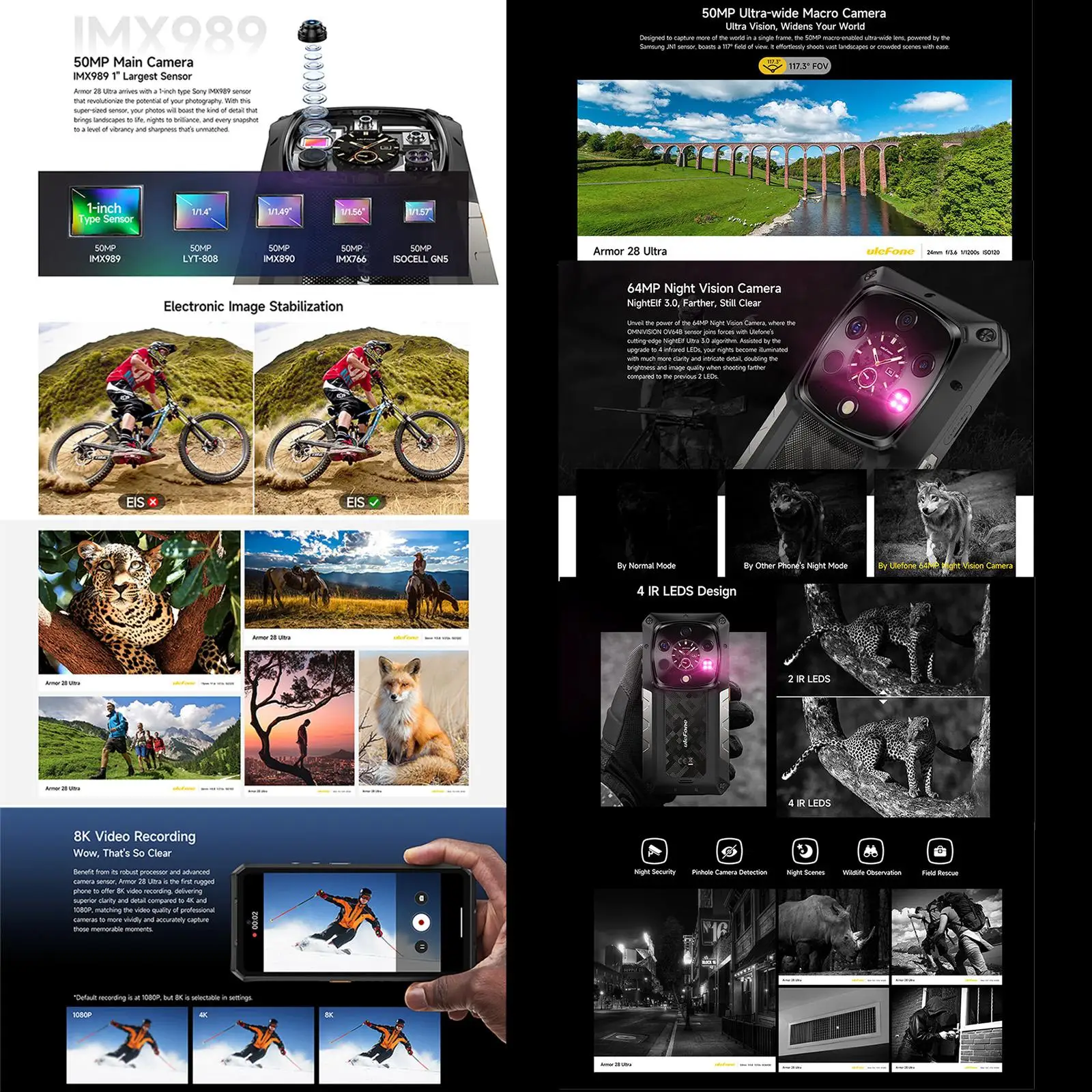 Ulefone armor 28 сверхпрочный смартфон 5g 16 гб + 1 тб термоверсия 6 - Фотография_5